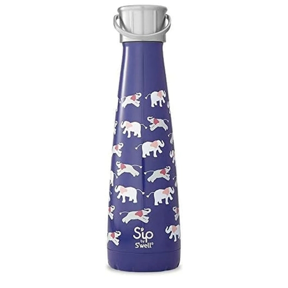 New S'ip By S'well Elephant Love Stainless Steel Bottle - Picture 1 of 8